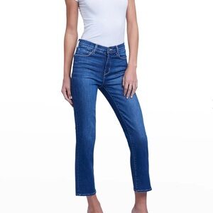 L’Agence Women’s Sada High Rise Cropped Jeans